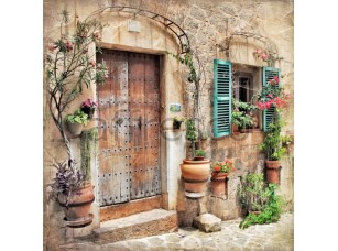 Фреска Дверь европейского дома, арт. ID13426 - фото (1)