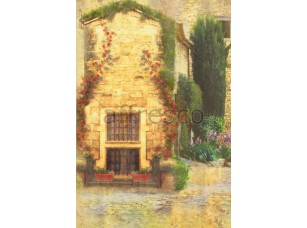 Фреска Фасад дома в цветах, арт. 4755 - фото (1)