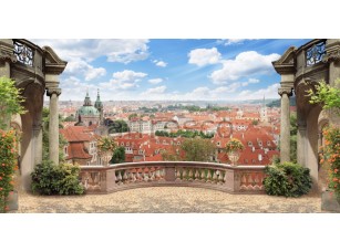 Фреска Вид с балкона на Прагу, арт. 6284 - фото (1)
