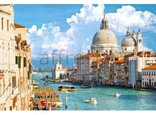 Фреска Вид из дома на венецианский собор, арт. ID10370 - фото (1)