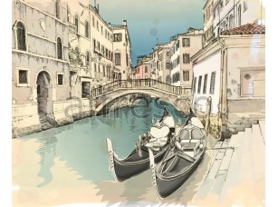 Фреска Рисунок Венеции, арт. ID13420 - фото (1)
