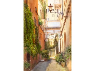 Фреска Городская итальянская улочка, арт. 4963 - фото (1)