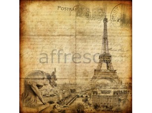 Фреска Письмо с видом Парижа, арт. ID10202 - фото (1)
