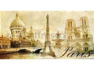 Фреска Достопримечательности Парижа, арт. ID11246