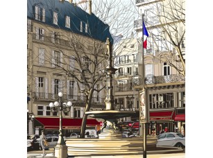Фреска Фонтан в Париже, арт. ID10210 - фото (1)