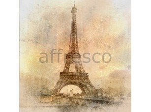 Фреска Ретро Эйфелева башня, арт. ID11265 - фото (1)