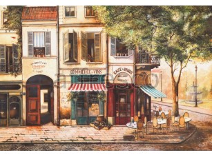 Фреска Старинное парижское кафе, арт. 6457 - фото (1)