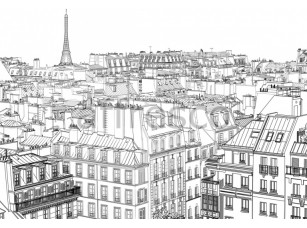 Фреска Париж графика, арт. ID10218 - фото (1)
