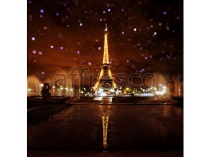 Фреска Эйфелева башня с подсветкой, арт. ID11290 - фото (1)
