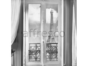 Фреска Окно с видом на Эйфелеву башню, арт. ID11282 - фото (1)