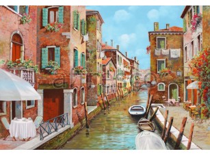 Фреска Кафе на Венецианской набережной, арт. 6722 - фото (1)