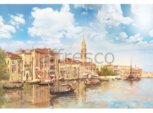 Фреска Вид с канала на Венецию, арт. 6211 - фото (1)