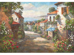 Фреска Прибрежный город, арт. 4707 - фото (1)