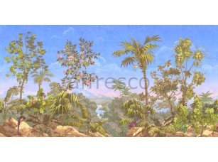 Фреска Пейзаж с пальмой, арт. 4911 - фото (1)