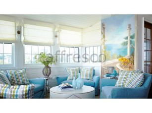 Фреска Вид с балкона на море, арт. 6207 - фото (2)