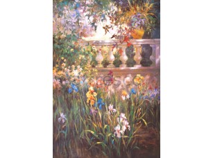 Фреска Цветы в парке, арт. 6451 - фото (1)
