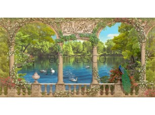 Фреска Лебединое озеро, арт. 4978 - фото (1)