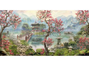 Фреска Пейзаж в Японском стиле, арт. 6422 - фото (1)