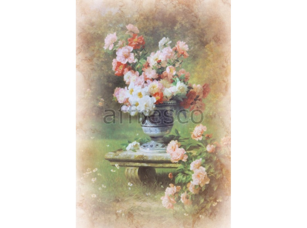 Фреска Цветы в вазоне, арт. 6199