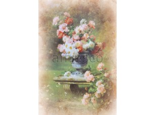 Фреска Цветы в вазоне, арт. 6199 - фото (1)