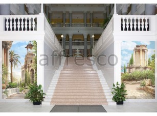 Фреска Лестница ведущая к дворцу, арт. 6339 - фото (2)