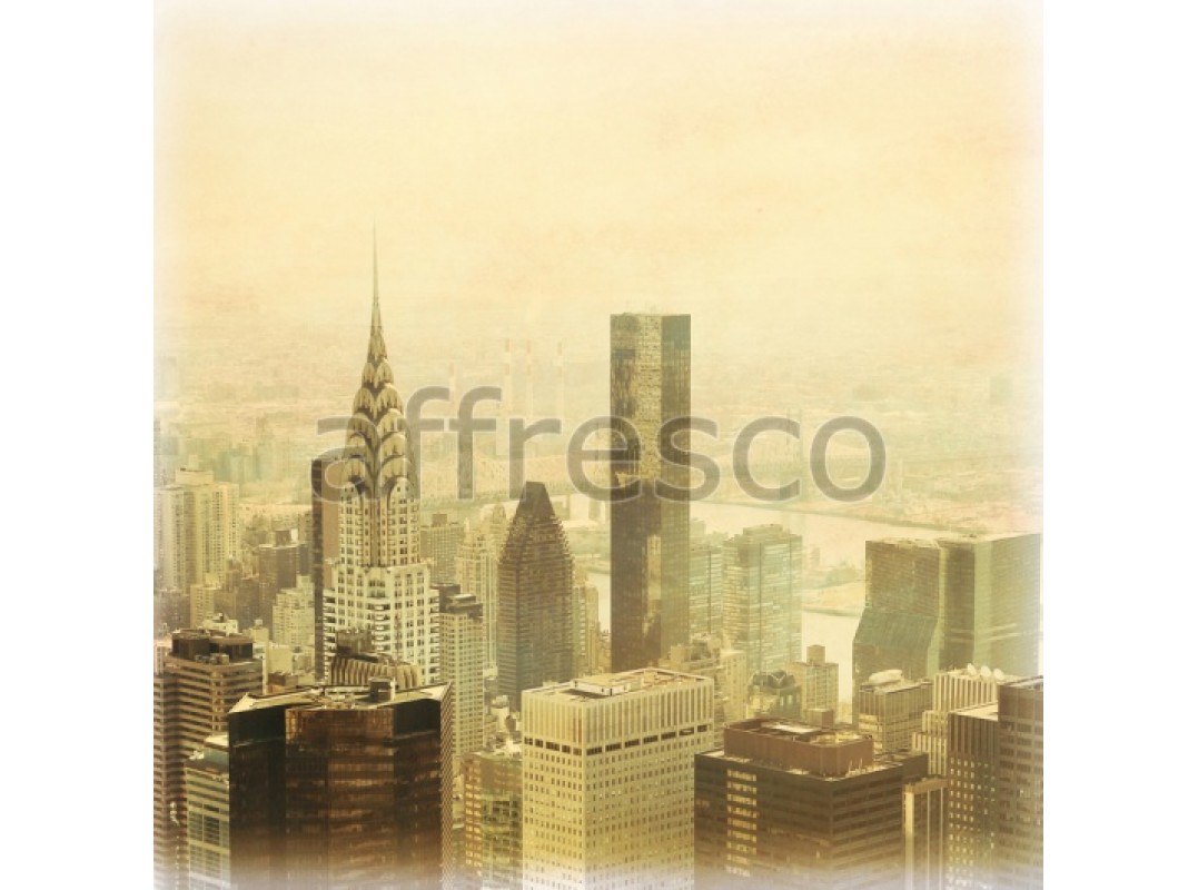 Фреска Вид на современный город, арт. ID13381