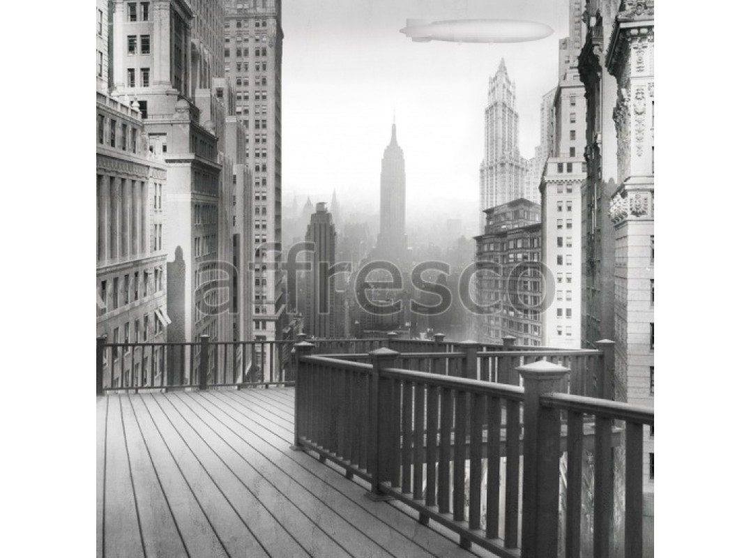 Фреска Панорама большого города, арт. 7089