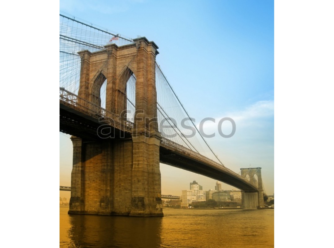Фреска Вид на Бруклинский мост, арт. ID13385