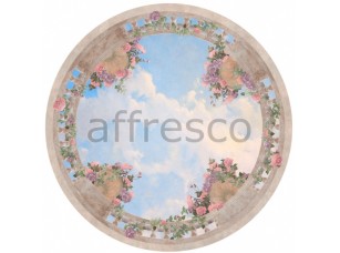 Фреска Сюжеты для потолков, небо с вазонами | арт. 9052 - фото (1)