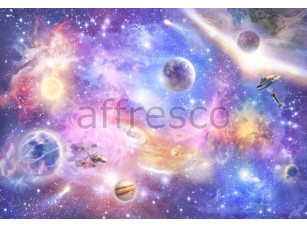 Фреска Сюжеты для потолков, космос фантастика | арт. 9695