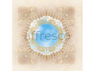 Фреска Сюжеты для потолков, орнамент для потолка с небом | арт. 9054 - фото (1)