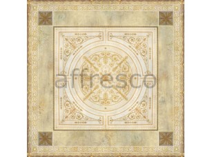 Фреска Сюжеты для потолков, геометрический орнамент с розеткой | арт. 9021 - фото (1)