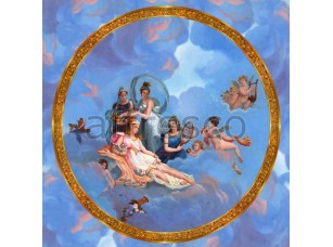 Фреска Сюжеты для потолков, музы на небе | арт. 9141 - фото (1)