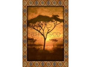 Фреска Животные, африканское дерево | арт. 4750 - фото (1)
