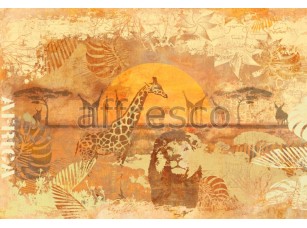 Фреска Животные, Африка коллаж | арт. 7113 - фото (1)