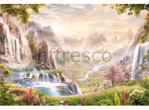Фреска Сказочные водопады, арт. 6470 - фото (1)