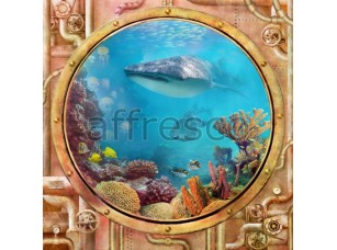 Фреска Акула в иллюминаторе, арт. 6507 - фото (1)