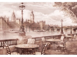 Фреска Столики на лондонской набережной, арт. 7156 - фото (1)
