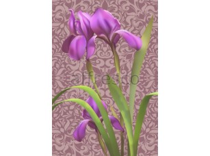 Фреска Фиолетовые ирисы, арт. 7187 - фото (1)