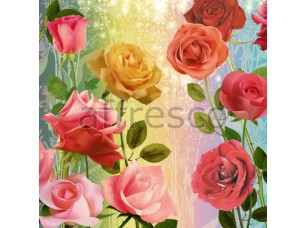 Фреска Сюжет с розами, арт. 7177 - фото (1)