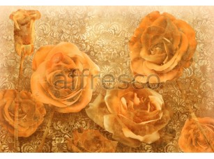 Фреска Орнамент с розами, арт. 7108 - фото (1)