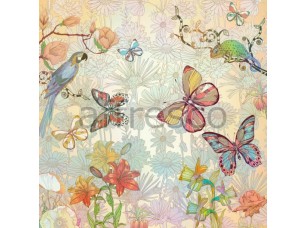 Фреска Сюжет с бабочками, арт. 7175 - фото (1)