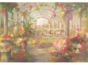 Фреска Веранда с цветами, арт. 6212 - фото (1)