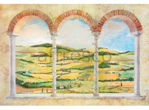 Фреска Вид из окна на долину, арт. 6144 - фото (1)