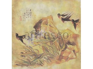 Фреска Японские птички, арт. 6034 - фото (1)