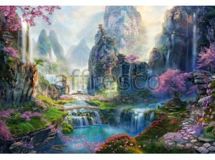 Фреска Сказочный горный пейзаж, арт. 6476 - фото (1)