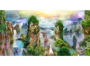 Фреска Фантастические горы, арт. 6423 - фото (1)