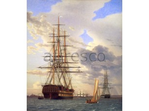 Фреска Старинные корабли, арт. 4472 - фото (1)