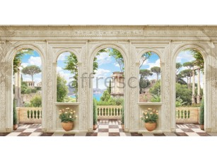 Фреска Солнечный балкон, арт. 6250 - фото (1)