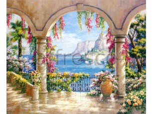 Фреска Цветущий балкон, арт. 6294 - фото (1)